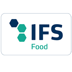 Logo of IFS certification. IFS standards are compliance standards for products, services and food. They ensure that IFS certified companies produce a product or provide a service according to customer specifications, while continuously improving the process.