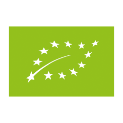 European logo that certificates the organic origin of the products